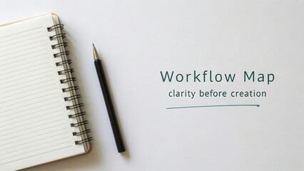 Detailed Workflow Map Illustration for Clarity in Project Planning and Creative Processes
