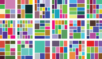 Vibrant geometric grid abstract background pattern design concept for web