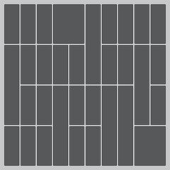 Irregular dark gray rounded rectangles forming a structured grid pattern
