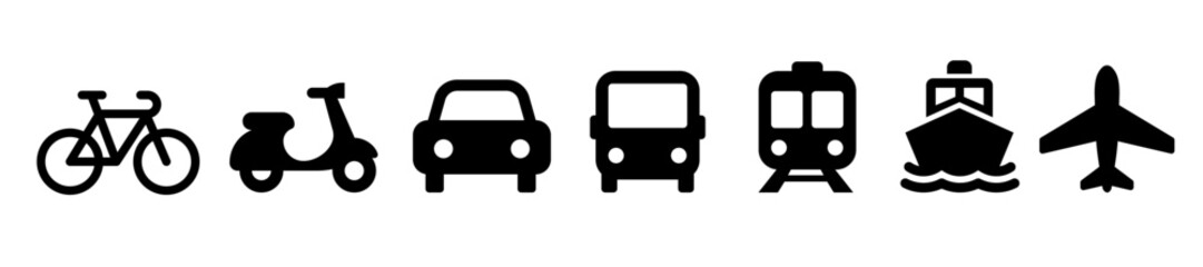 Transport icon. Mode of transport icon