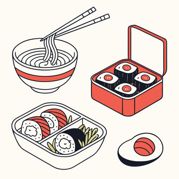 remen bento food beverage bowl restaurant