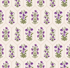 Vector Hand drawn colourful geometric flowers Motifs African boho paisley, seamless patterns with floral for fabric Ethnic Indian Pattern, textiles, clothing, wrapping paper, backdrop, banner.
