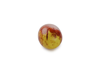 Fototapeta premium Fresh Zhanhua Jujube Date from Dali - Red Sweet Crisp Winter Fruit on White Background