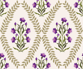 Vector Hand drawn colourful geometric flowers Motifs African boho paisley, seamless patterns with floral for fabric Ethnic Indian Pattern, textiles, clothing, wrapping paper, backdrop, banner.
