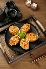 Steamed Garlic Vermicelli with Abalone - Traditional Asian Seafood Dish