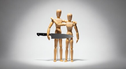 Wooden Embrace Hidden Treachery with Suspicion, Betrayal, and and Deception.