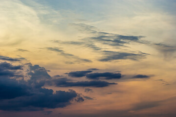 The background of beautiful sky, colorful of sky