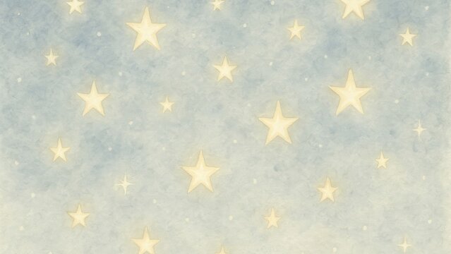 Dreamy stars on watercolor sky desktop wallpaper