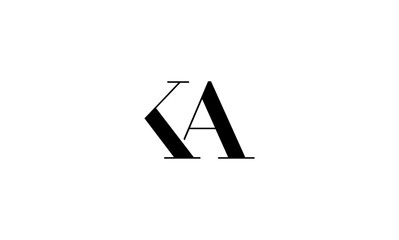 KA initial letters, monogram logo