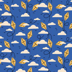 seamless kite pattern