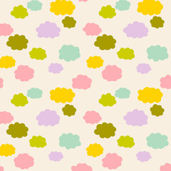 colorful clouds pattern