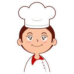 chef smile face cartoon cute