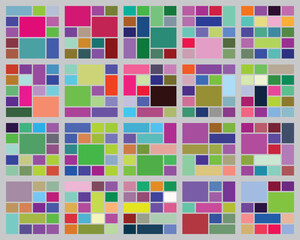 Abstract geometric mosaic pattern background with vibrant colorful square tiles