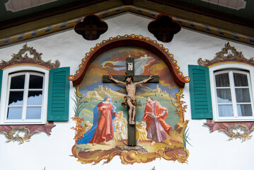 Classic Luftlmalerei House in Oberammergau - Germany 