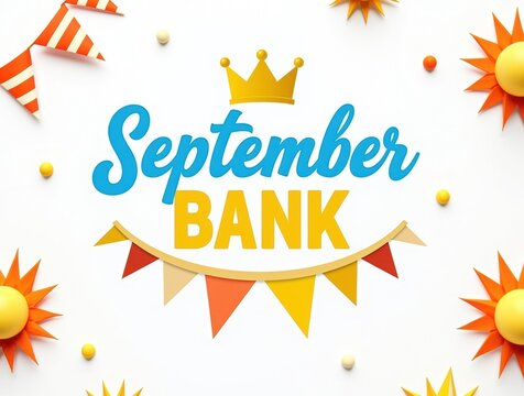 September bank holiday celebration with flags and bunting