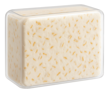 Single-serve plastic cup of banana pudding with a clear lid for to-go convenience