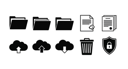 Organize your files easily with these simple icons for your next project