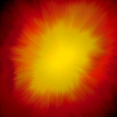 Obraz premium Radiant Energy Burst Background - Vibrant Yellow Red Explosion Abstract Light Texture 