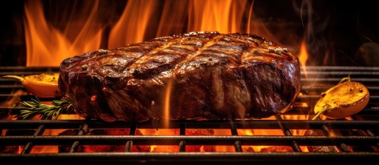 giant_ribeye_steak,thick_juicy_ribeye_steak,sizzling_ribeye_steak_cooking_on_open_fire,mouthwatering_ribeye_steak_on_grill,high_quality_realistic_image_of_charred_ribeye_steak
