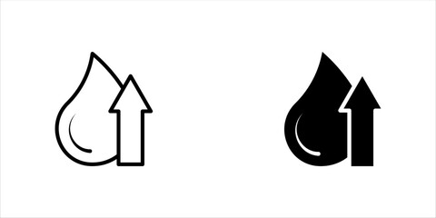 High Cholesterol Icon Designed in a Line Style on White background.