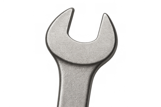 Wrench spanner tool, mechanical equipment for repair, maintenance, and workshop work on transparent background