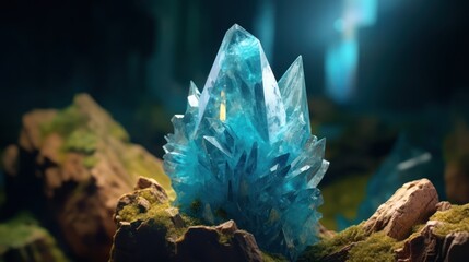 mystical,surreal,glowing,crystalline,aquamarine,underwater,abstract,ethereal,fantasy,cinematic
