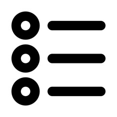 bullet point line icon
