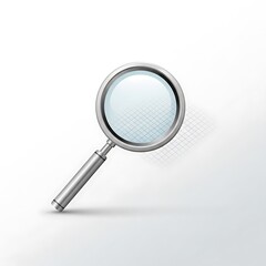 Magnifying glass exploration discovering details precision investigation tool