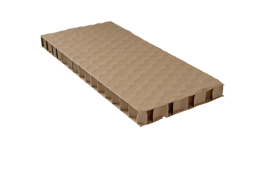 Honeycomb cardboard board for eco-friendly packaging isolated transparent png