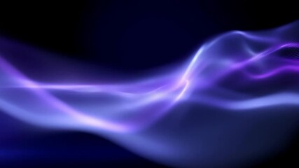 Abstract purple waves on a dark background for modern digital design and creative projects - Powered by Adobe