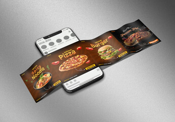 Mobile Long Scroll Social Media Posts, Editable Mockup Template.