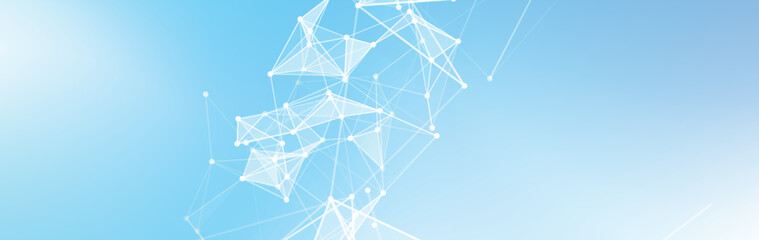 Digital tech network connection dots background. Abstract background with plexus lines. Geometric background with abstract mesh