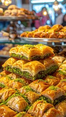 Baklava stacks, syrupy pastries, and layered dough