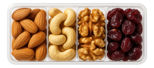 Round vacuum-sealed glass container holding bright red cherry preserves.