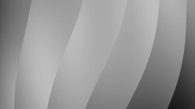 Elegant Abstract Silver and Gray Gradient Background with Dynamic Flowing Stripes