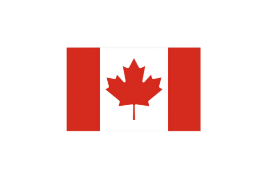 National flag of Canada on transparent background