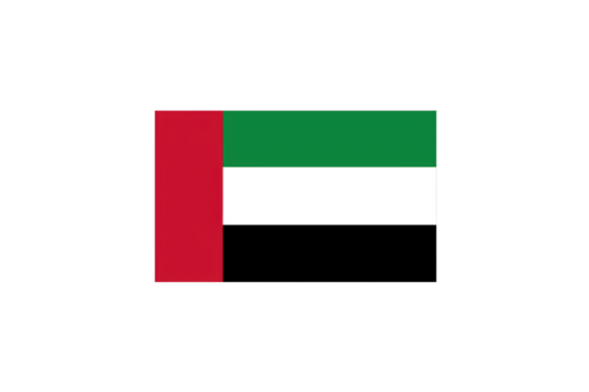 National flag of the United Arab Emirates on a transparent background
