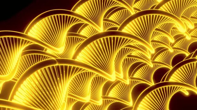 Dynamic glowing DNA strands animated background for science and technology presentations or futuristic medical research visuals