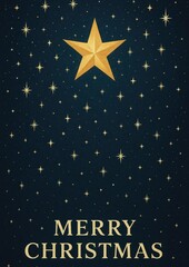 Festive starry Christmas wallpaper.