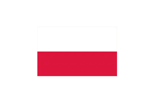 National flag of Poland on transparent background - Powered by Adobe