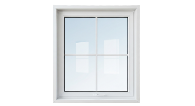 White Frame Window with Blue Sky View Residential Architecture Home Improvement Natural Light Windows and Doors