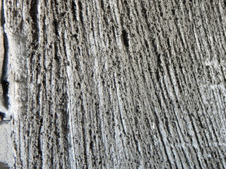 Decorative plaster imitating wood.