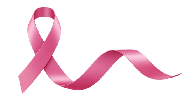Pink Ribbon Symbol Hope Courage Awareness Prevention Cure Support Breast Cancer Month Fight Celebration Health