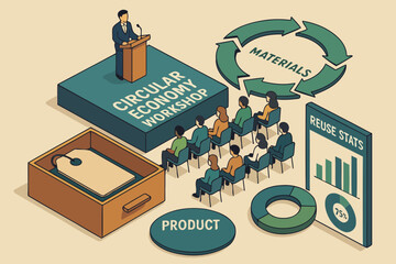 Circular economy workshop presentation on sustainable products and material reuse