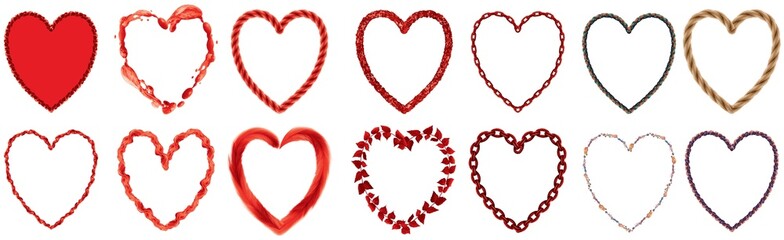 Heart collection Love.