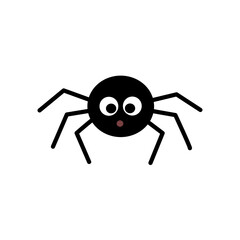 Cartoon Spider: Cute and Simple Illustration