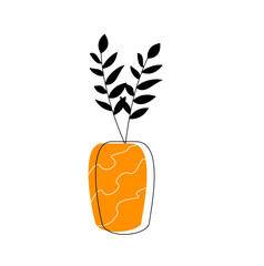 Minimalist Potted Plant Illustration