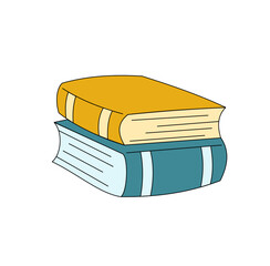 Stack of Books Illustration: Learning and Education