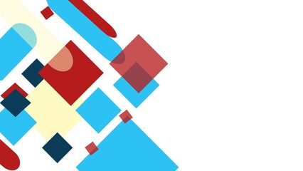 Modern abstract geometric background with colorful shapes