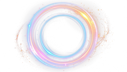 Abstract colorful circle pattern with rainbow swirl motion design vector illustration template for modern technology frame wallpaper isolated on white background